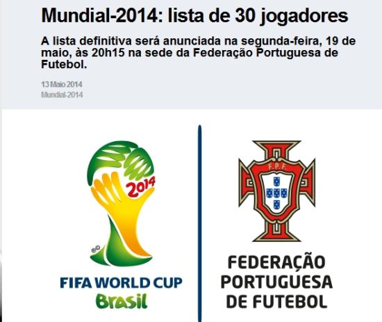 葡萄牙宣布世界杯30人名单